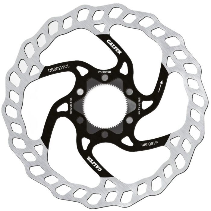 Galfer Wave Centrelock Disc Rotor - 160mm x 1.8mm - Image 1