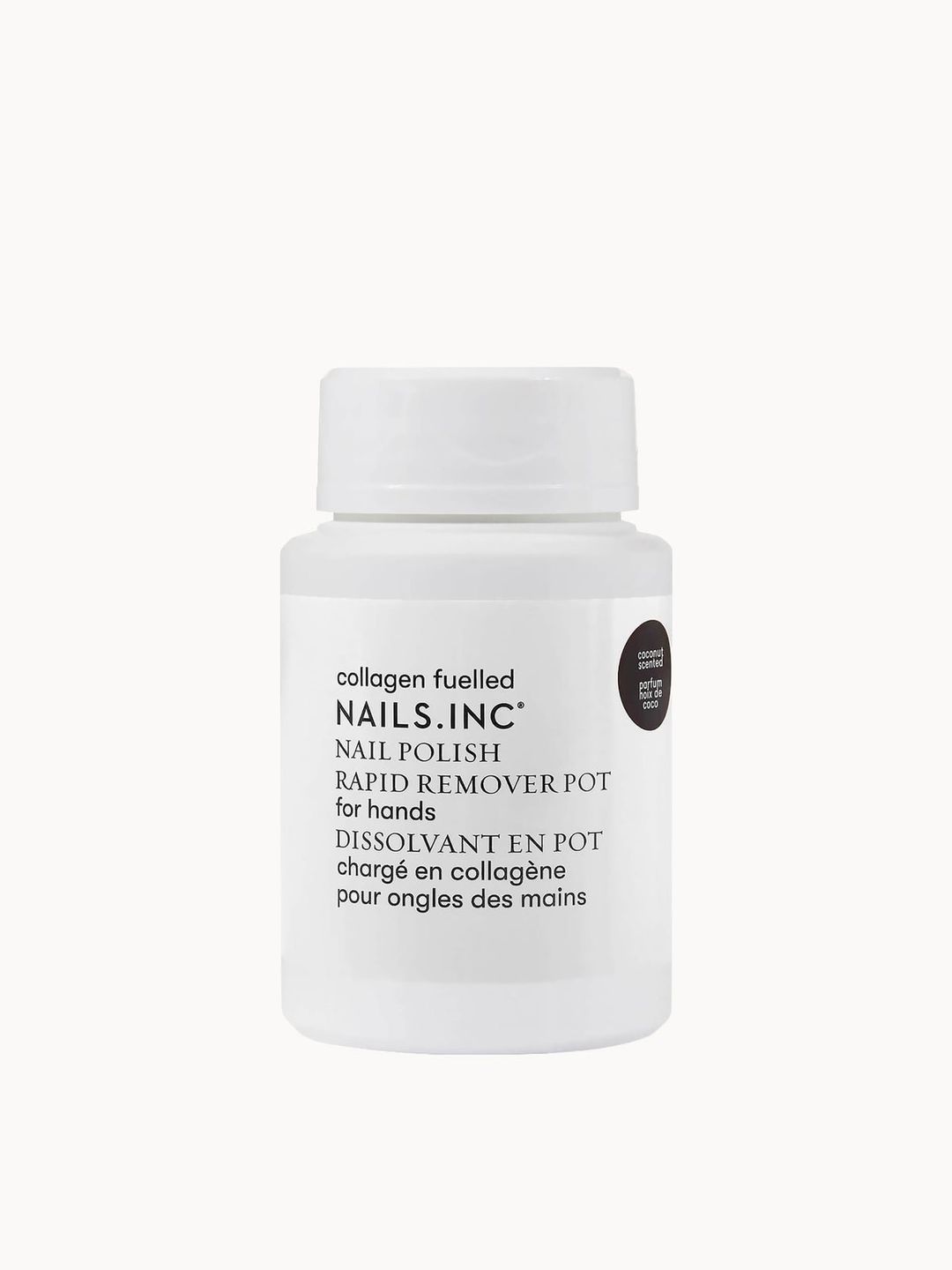 Nails Inc Women's Nail Polish Remover Pot With Collagen in Clear - Image 1