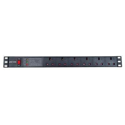 Penn Elcom 6-Way UK Plug Horizontal Rack Mount PDU