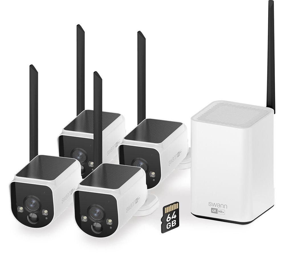 Swann MaxRanger4K Solar Security System with Long Range Wireless and 6 - Image 1