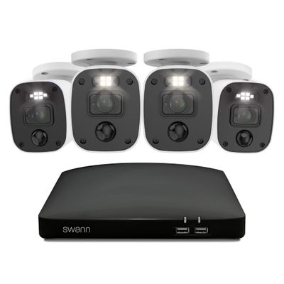 SWANN Home SWDVK-8468542KMQB-EU 8-channel 2K DVR Security System - 256 GB, 4 Cameras, White