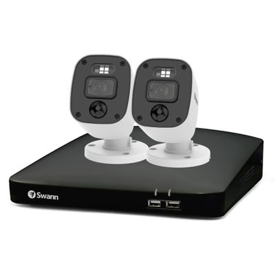 SWANN Home SWDVK-446852MQB-EU 4-channel Full HD 1080p DVR Security System - 64 GB, 2 Cameras, White