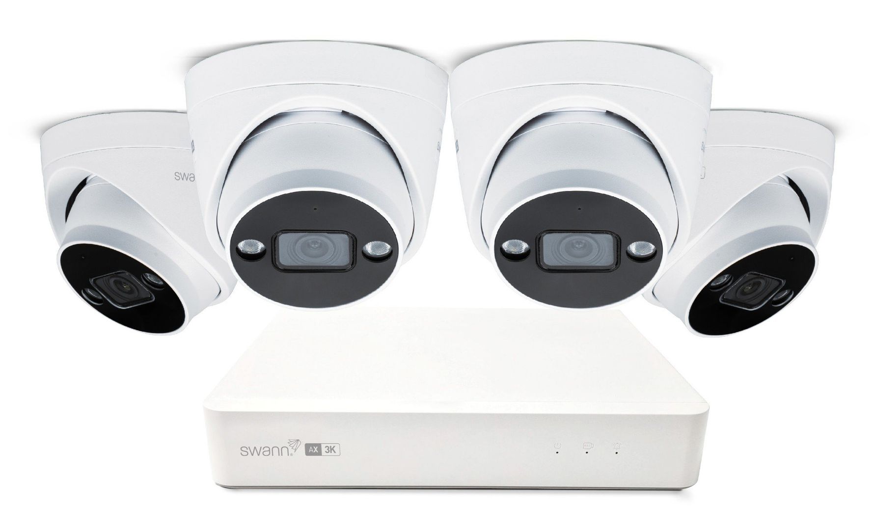 Swann AdvancedX 3K Wired NVR Security System with 24/7 Recording - 4 Dome Camera Kit - Image 1