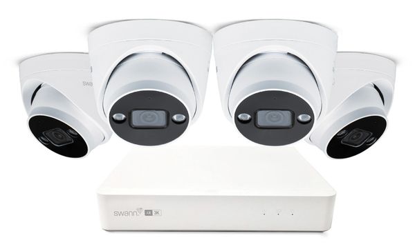 Swann AdvancedX 3K Wired NVR Security System with 24/7 Recording - 4 Dome Camera Kit