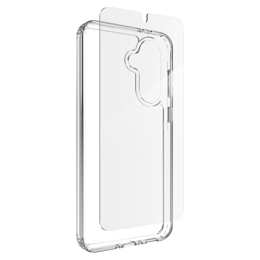 ZAGG Defence Galaxy A36 Clear Case & Screen Protector Bundle - Clear, Clear - Image 1