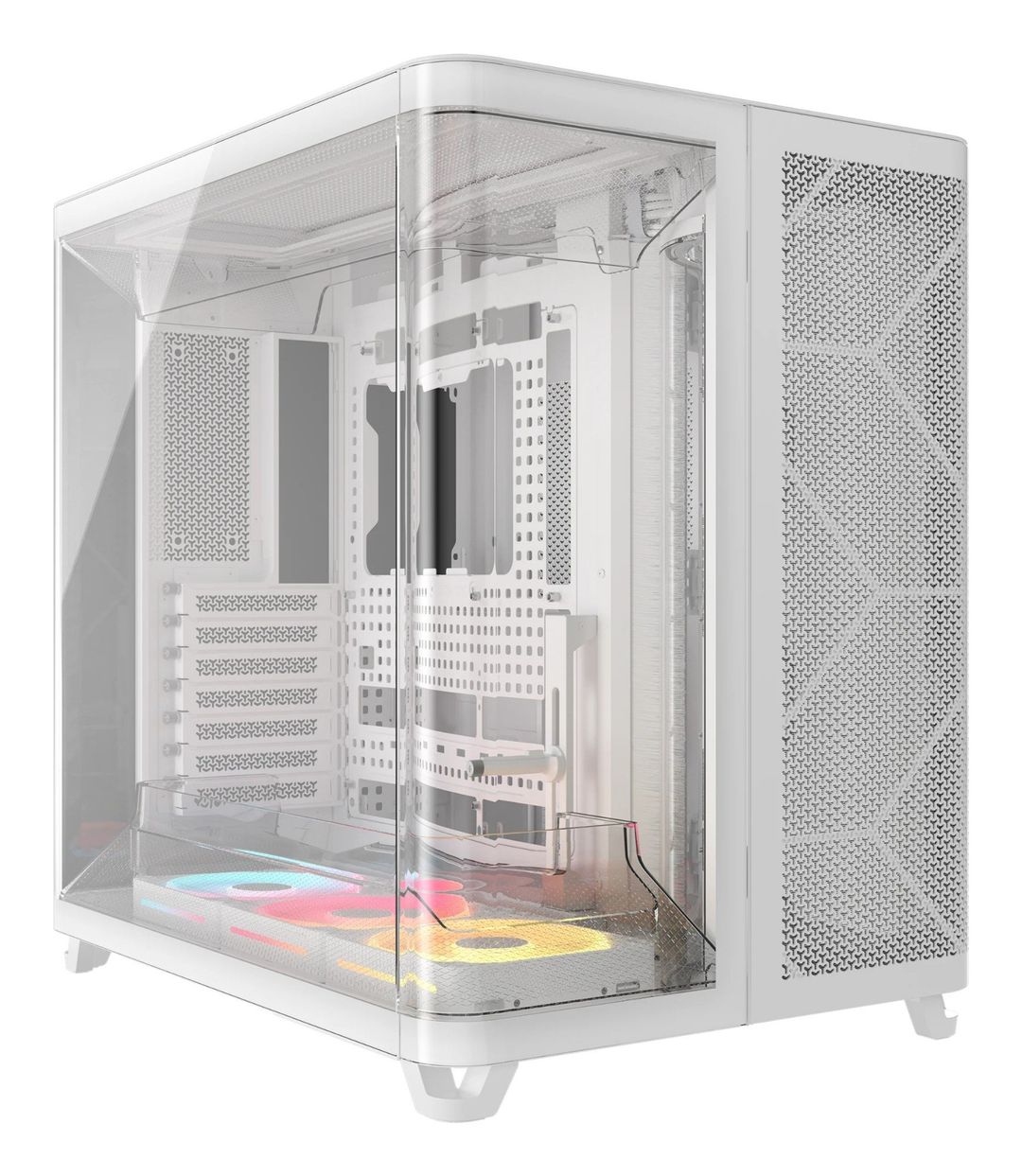 Corsair AIR 5400 LX-R RGB iCUE LINK Midi Tower White - Image 1