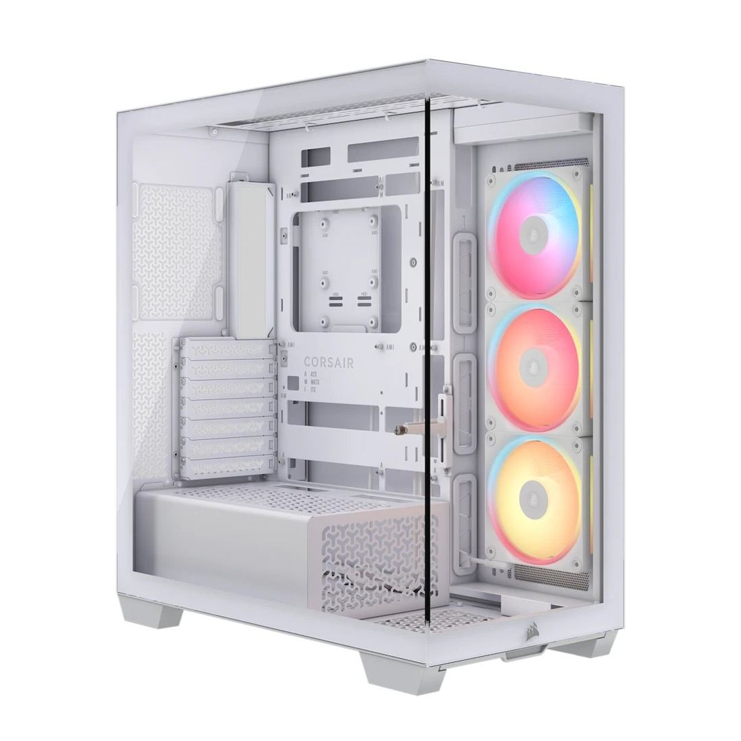 Corsair Midi Tower 3500X LXR LINK TG White - Image 1