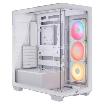 Corsair Midi Tower 3500X LXR LINK TG White - Thumbnail 2
