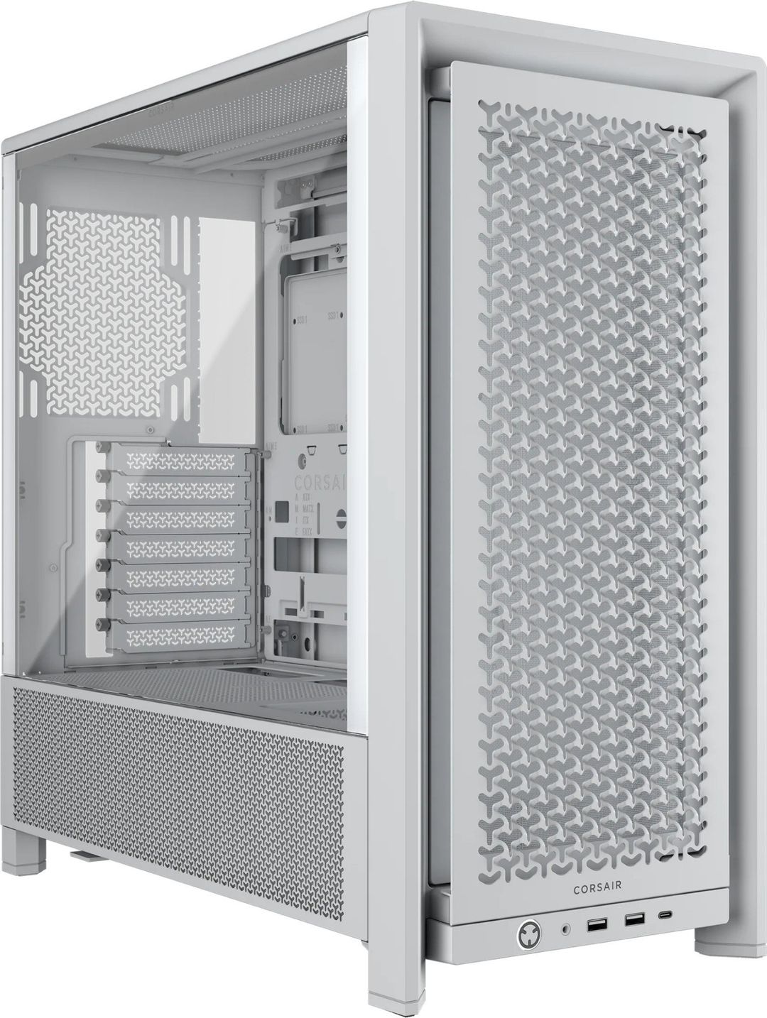 CORSAIR Frame 4000D ATX Mid-Tower PC Case - White, Black - Image 1