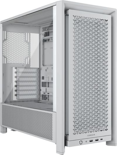 CORSAIR Frame 4000D ATX Mid-Tower PC Case - White, Black
