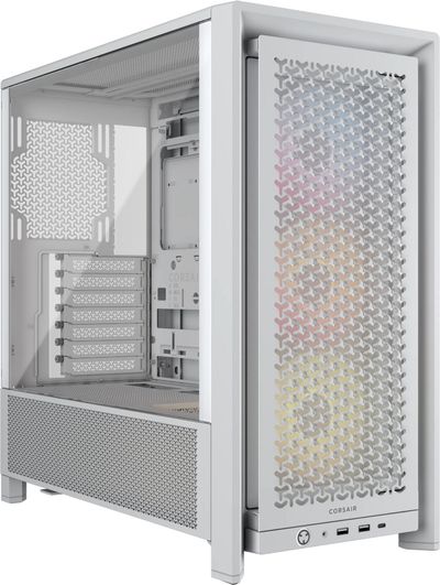 CORSAIR FRAME 4000D RS ARGB ATX Mid-Tower PC Case - White, White