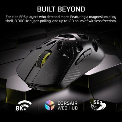 Corsair SABRE v2 PRO mouse Gaming Right-hand Bluetooth + USB Type-C Optical 33000 DPI