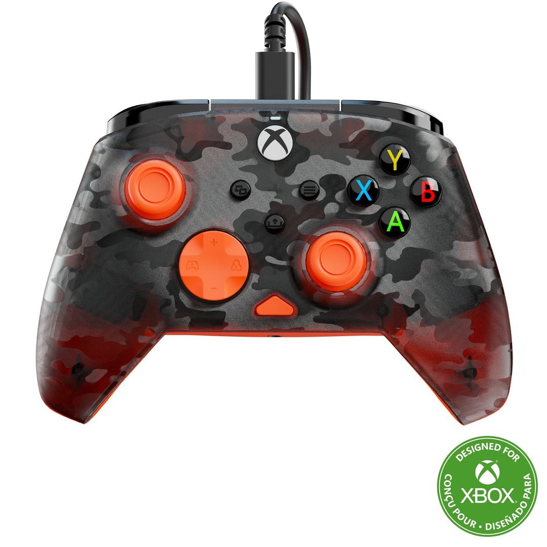 TURTLE BEACH Rematch Coreu0026tradeController for Xbox & PC - Camo Orange - Image 1