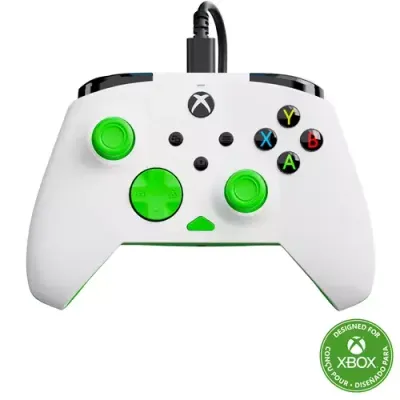 Turtle Beach Rematch Core White and Green Wired Gaming Controller with - Thumbnail 3