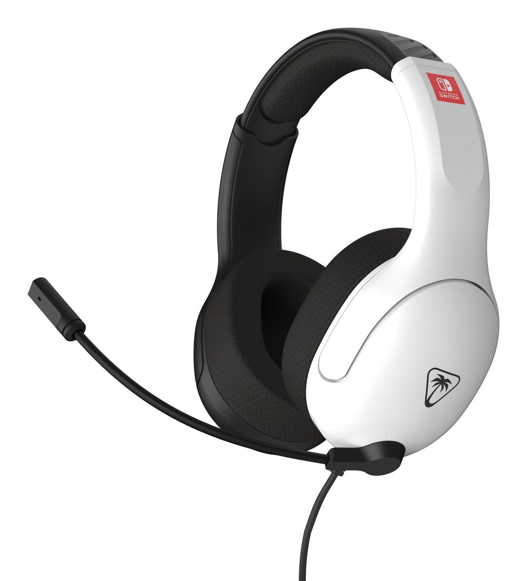 Turtle Beach Airlite Fit Black and White Wired Gaming Headset with Flip-to-Mute Mic, Over-Ear Premium Comfort and 40mm Speakers. Officially Licensed for Nintendo Switch - Image 1