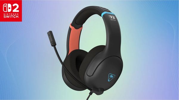 TURTLE BEACH Airlite Fit Gaming Headset for Switch 2 Charcoal Black, Black
