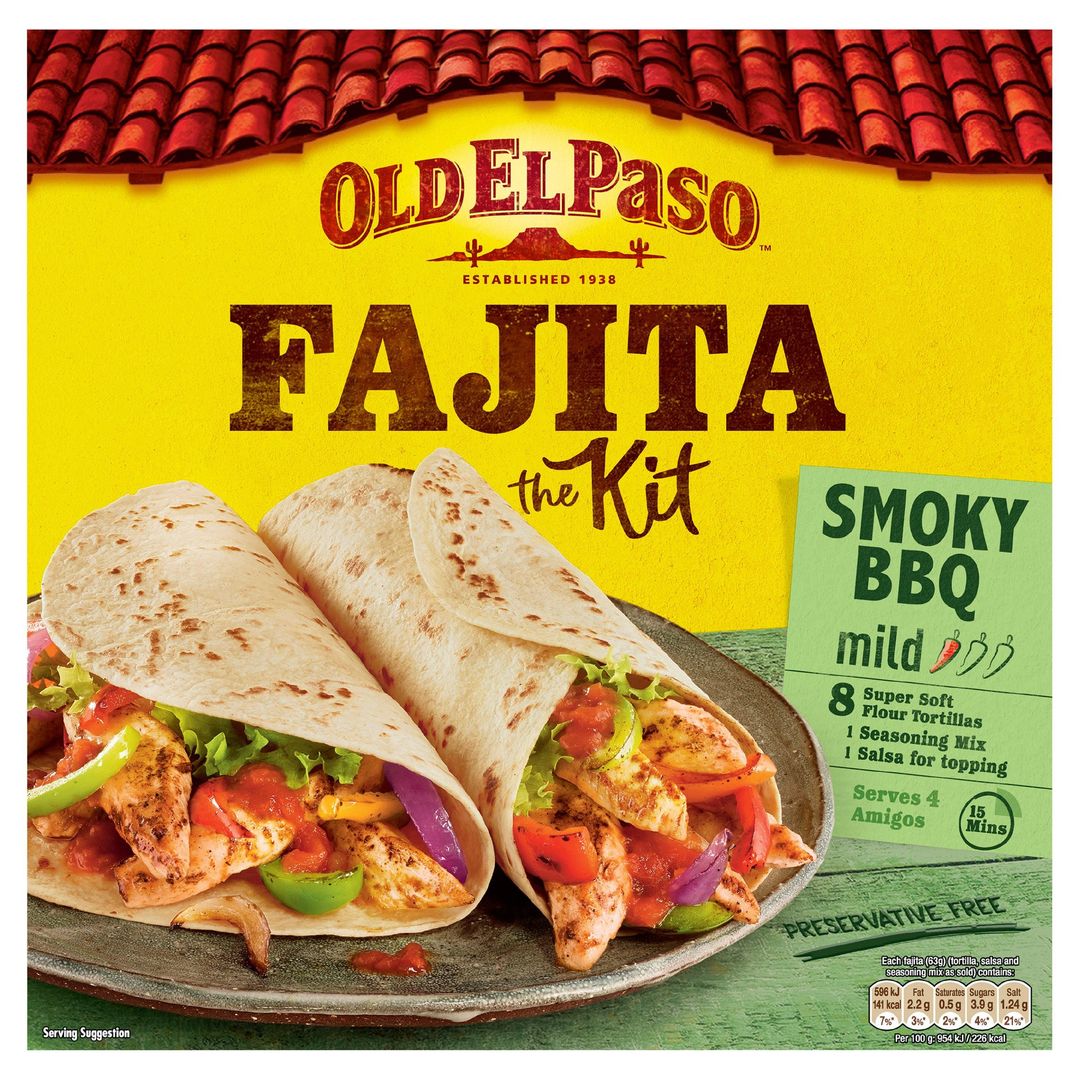 Old El Paso Smoky BBQ Fajita Kit 500g - Image 1