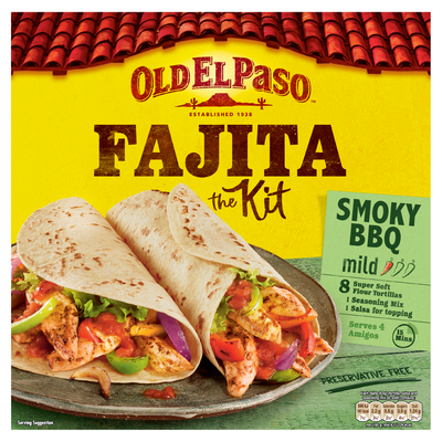 Old El Paso Smoky BBQ Fajita Kit 500g - Thumbnail 2