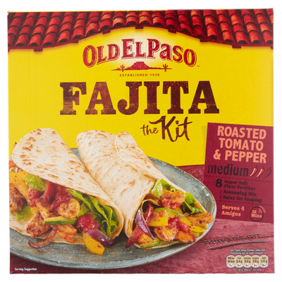 Old El Paso Roasted Tomato & Pepper Fajita Kit 500g
