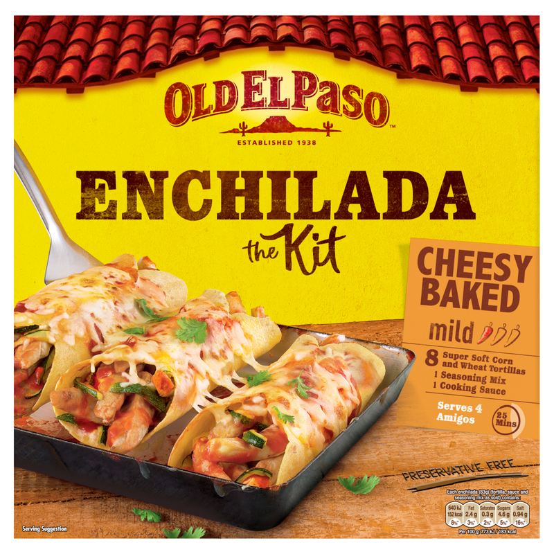 Old El Paso Cheesy Baked Enchilada Kit 663g - Image 1