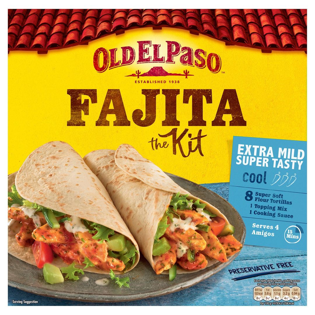 Old El Paso Fajita Kit Extra Mild Super Tasty - Image 1