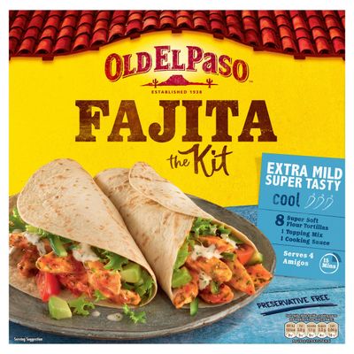 Old El Paso Fajita Kit Extra Mild Super Tasty
