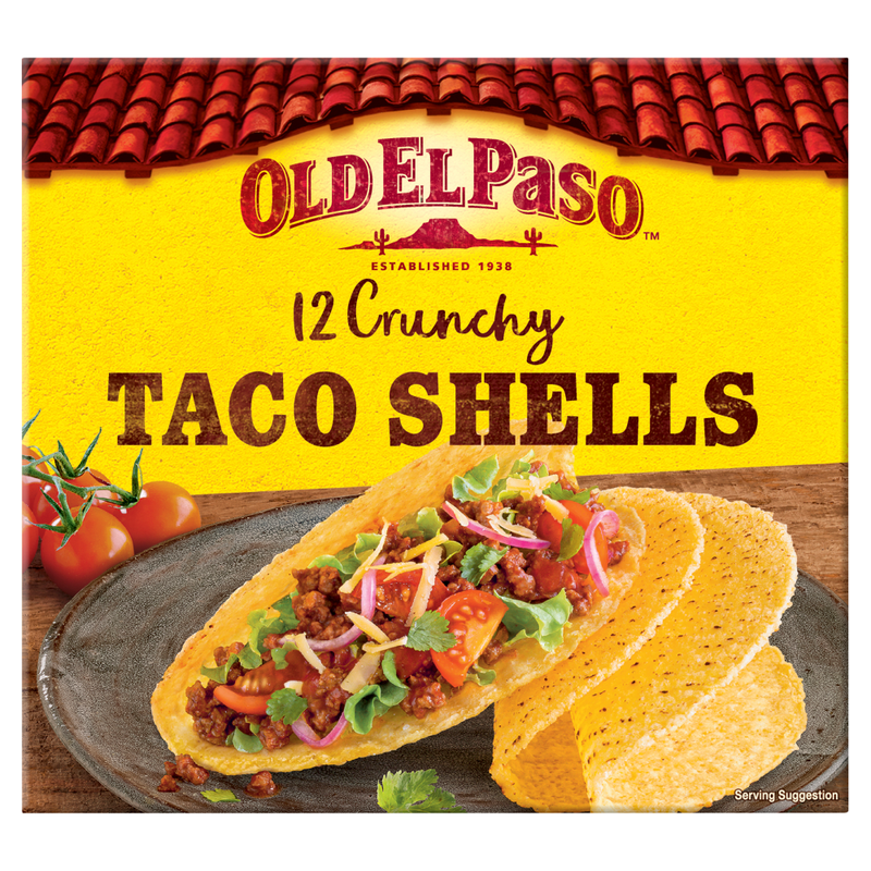 Old El Paso 12 Crunchy Taco Shells 156g - Image 1