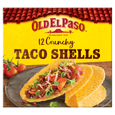 Old El Paso 12 Crunchy Taco Shells 156g