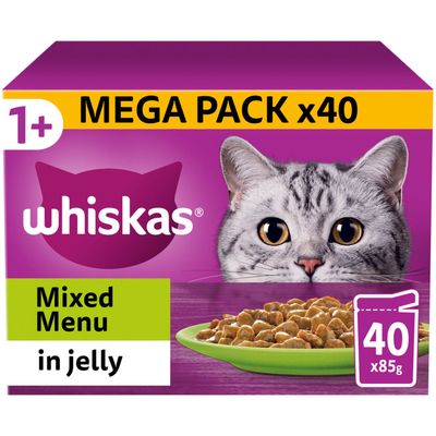 Whiskas 1+ Pouches in Jelly - Mixed Menu / 40 - Thumbnail 2