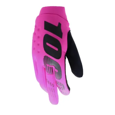 100% Brisker Long Finger Cycling Gloves - Thumbnail 2