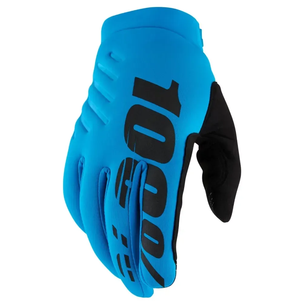 100 Percent Brisker Cold Weather MTB Gloves Turquoise - Image 1