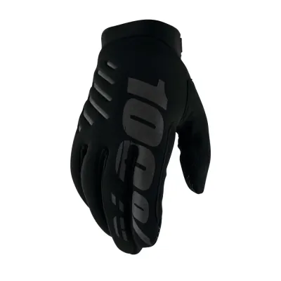 100% Brisker Cold Weather Youth Long Finger Cycling Gloves AW22 - Thumbnail 2