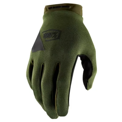 100 Percent Ridecamp MTB Gloves Army Green Fatigue