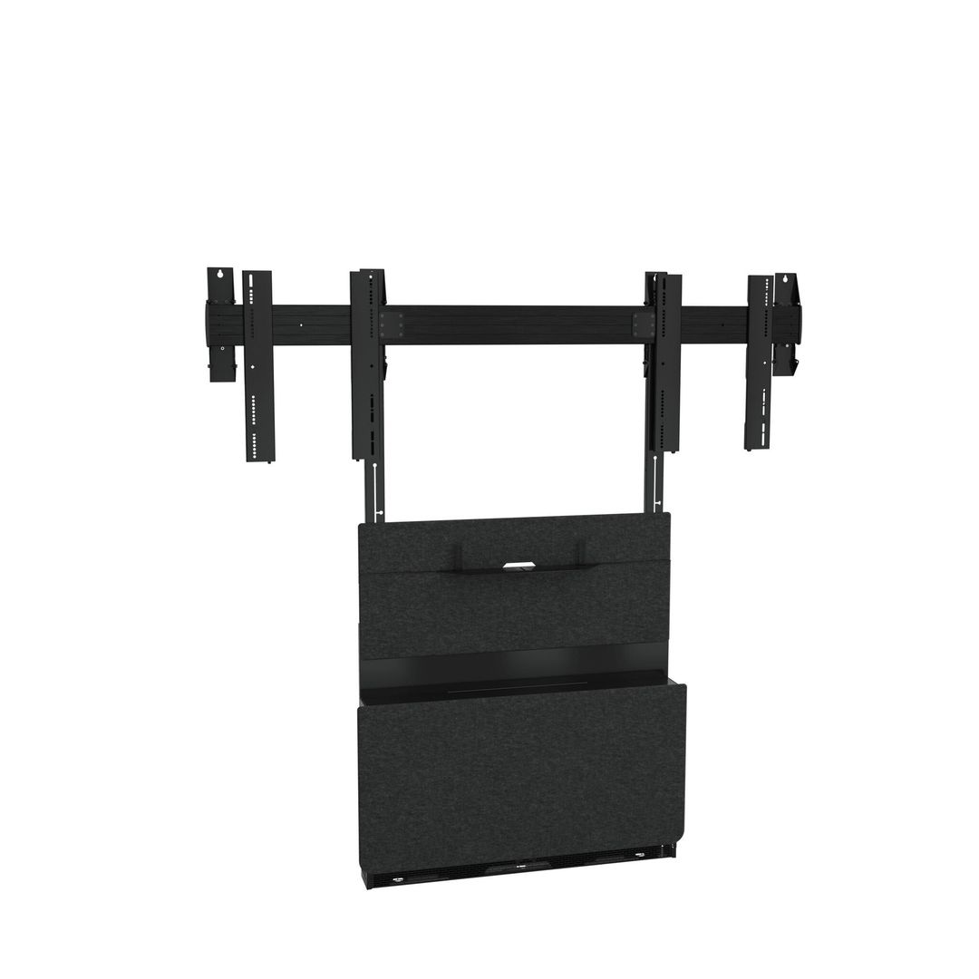 Chief Tempo Floor Support X-Large Dual Kit for 80” to 98” Displays - Image 1