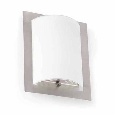 FARO BARCELONA DIULA 1 Elegant Wall Lamp, Nickel, 20 cm