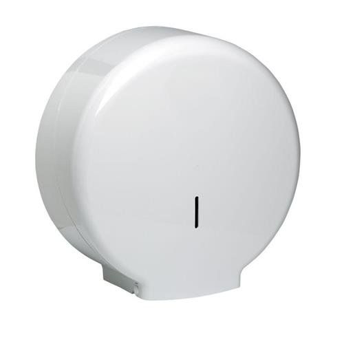 ValueX Mini Jumbo Toilet Roll Dispenser Plastic White 1101089 - Image 1