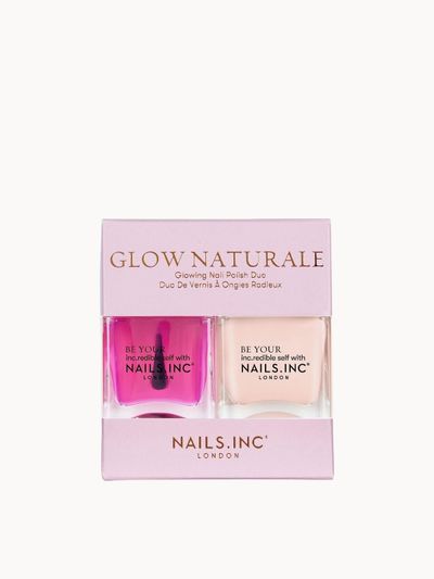 Nails Inc Glow Naturale Glowing Nail Polish Duo