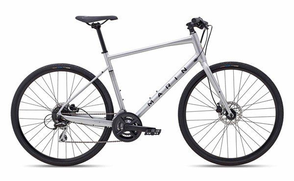 Marin Fairfax 2 Hybrid Bike 2023 SILVER BLACK - Thumbnail 2