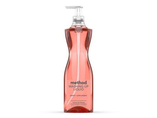 Method, Washing Up Liquid, Peach & Pink Pepper, 532ml, Plant-Based - Orange