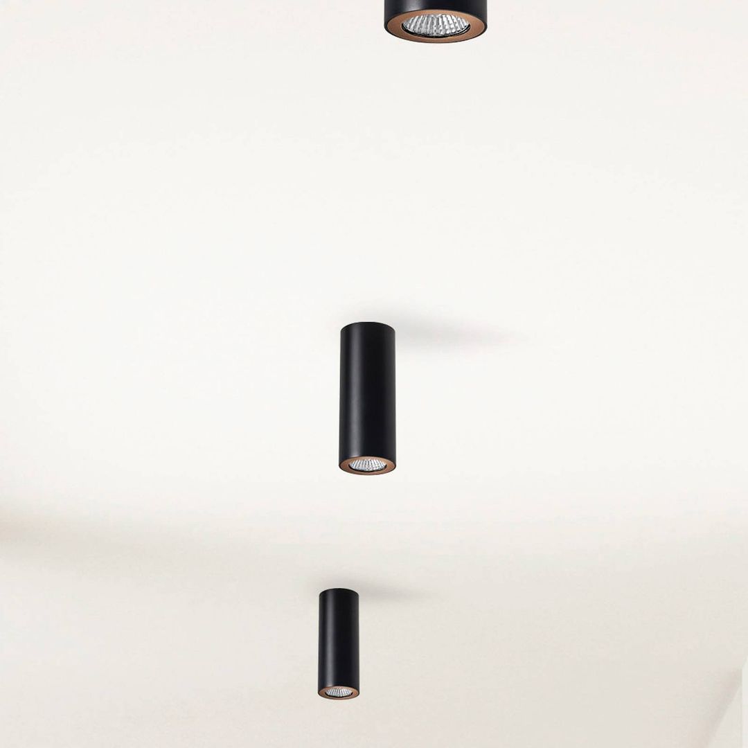 LEDS-C4 Pipe downlight one-bulb black and gold - Image 1