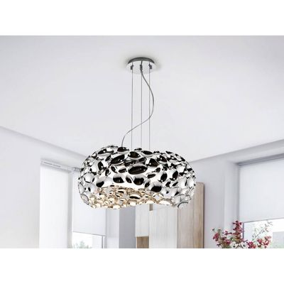 Schuller Valencia Narisa LED hanging light 47 cm glossy chrome - Thumbnail 2