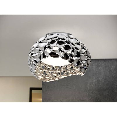 Schuller Valencia Narisa LED ceiling light, Ø 46 cm, chrome - Thumbnail 2