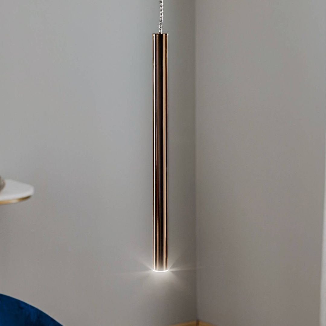 Schuller Valencia Varas LED pendant light, 1-bulb, gold - Image 1