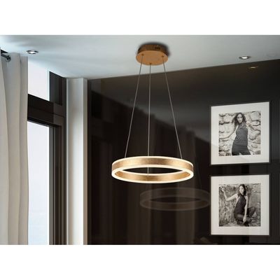 Schuller Valencia LED pendant light Helia, gold-coloured, Ø 50 cm, metal - Thumbnail 2
