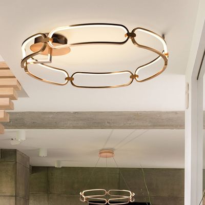 Schuller Valencia Colette LED ceiling light, 6-bulb, rose gold