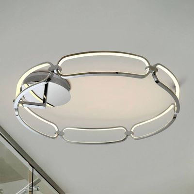 Schuller Valencia Colette LED ceiling light, 6-bulb, chrome