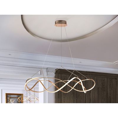 Schuller Valencia Molly LED pendant light, rose gold, Ø 110 cm, dimmable - Thumbnail 2