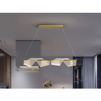 Schuller Valencia Velas 1-bulb LED hanging light, length 100 cm, gold-coloured, metal - Thumbnail 2
