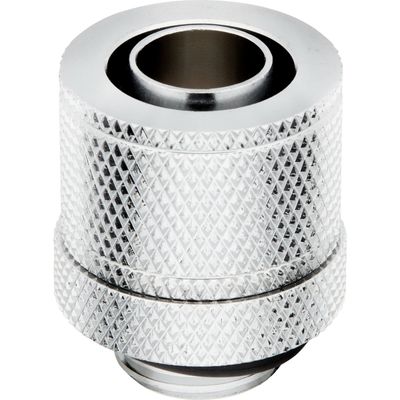 CORSAIR Hydro X Series XF 10/13 mm Compression Fitting - G1/4", Chrome, Pack of 4, Silver/Grey