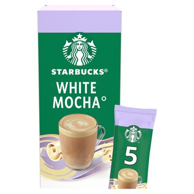 Starbucks White Mocha Instant Coffee Sachets 5 x 24g - Thumbnail 2